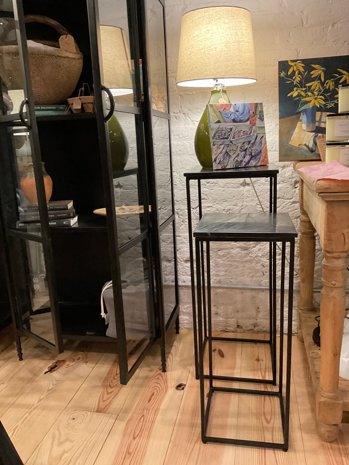 Modern Side Table Marble Top