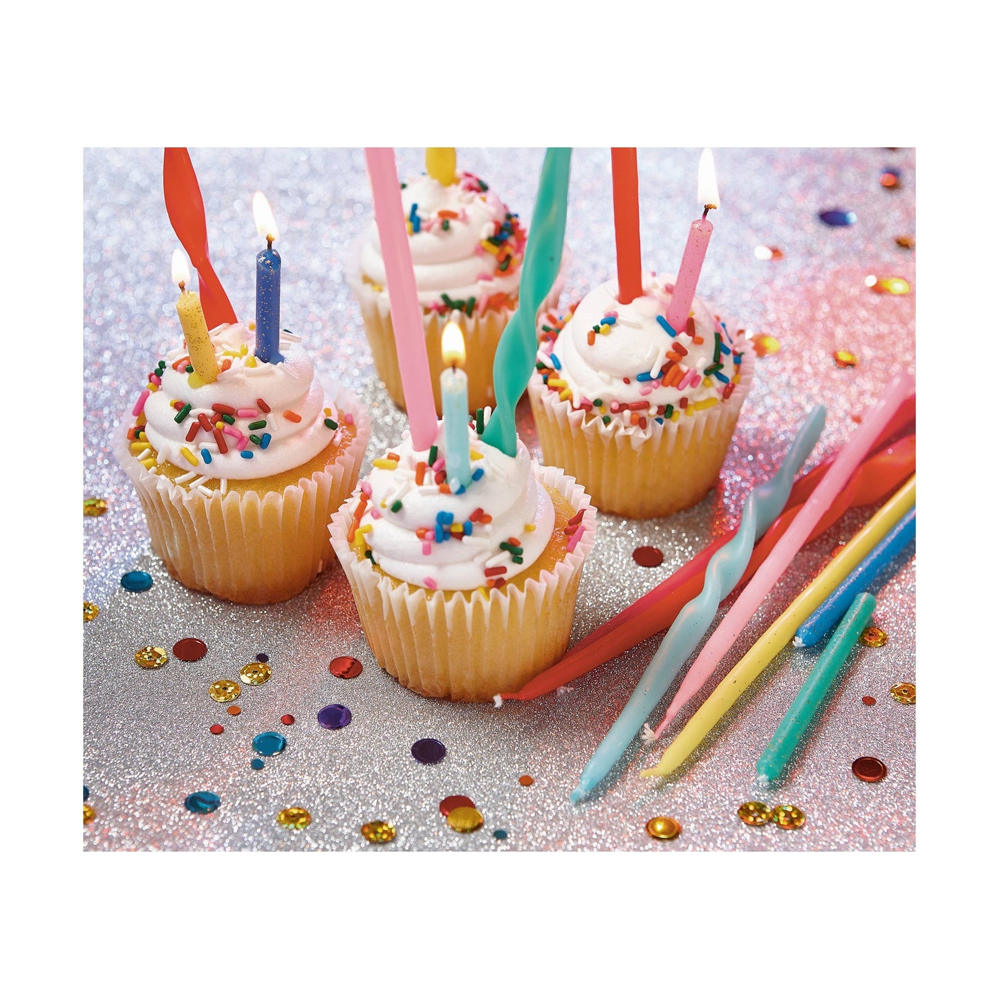 Assorted Mini Taper Candles Set of 24 - Multi