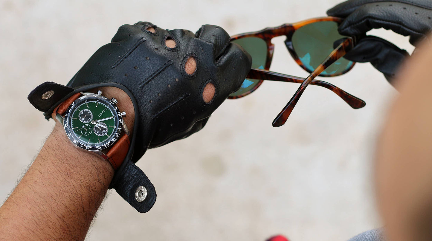 British Green Racer Chronograph - 42mm