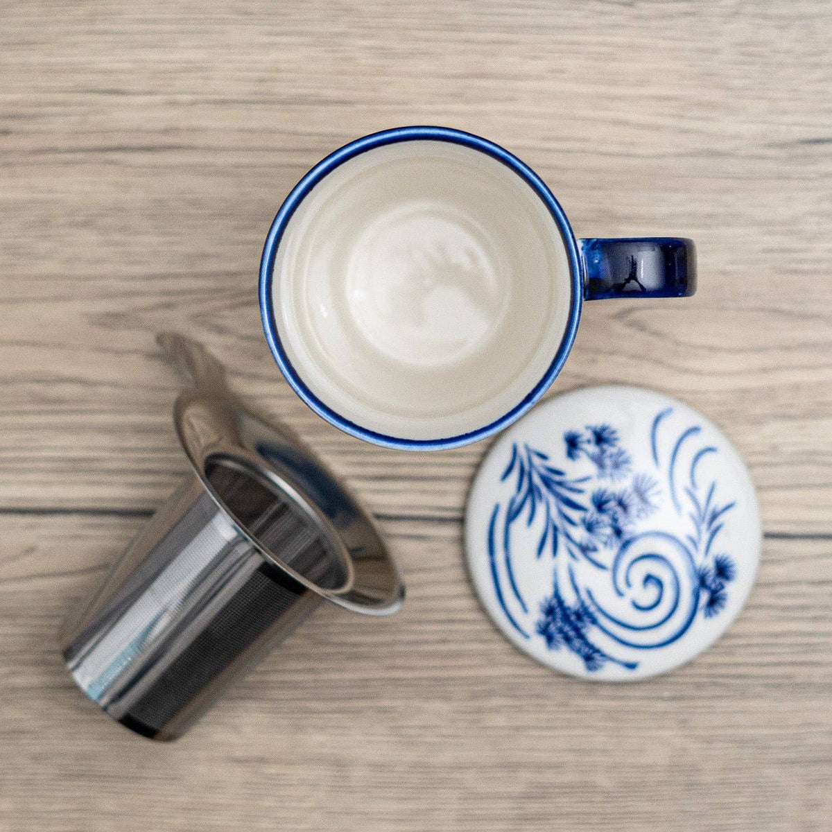 Koi Fish Design 15oz Tea Mugs with Lid and Infuser for Loose Leaf Tea (4/32)