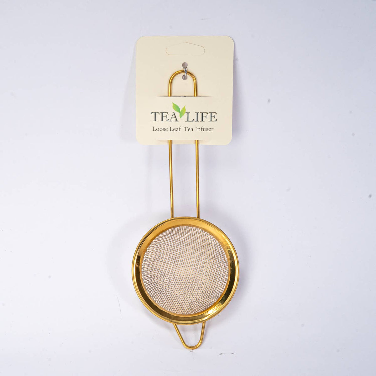 3"D Stainless Steel Tea Strainer with Brass Handle (10/300)