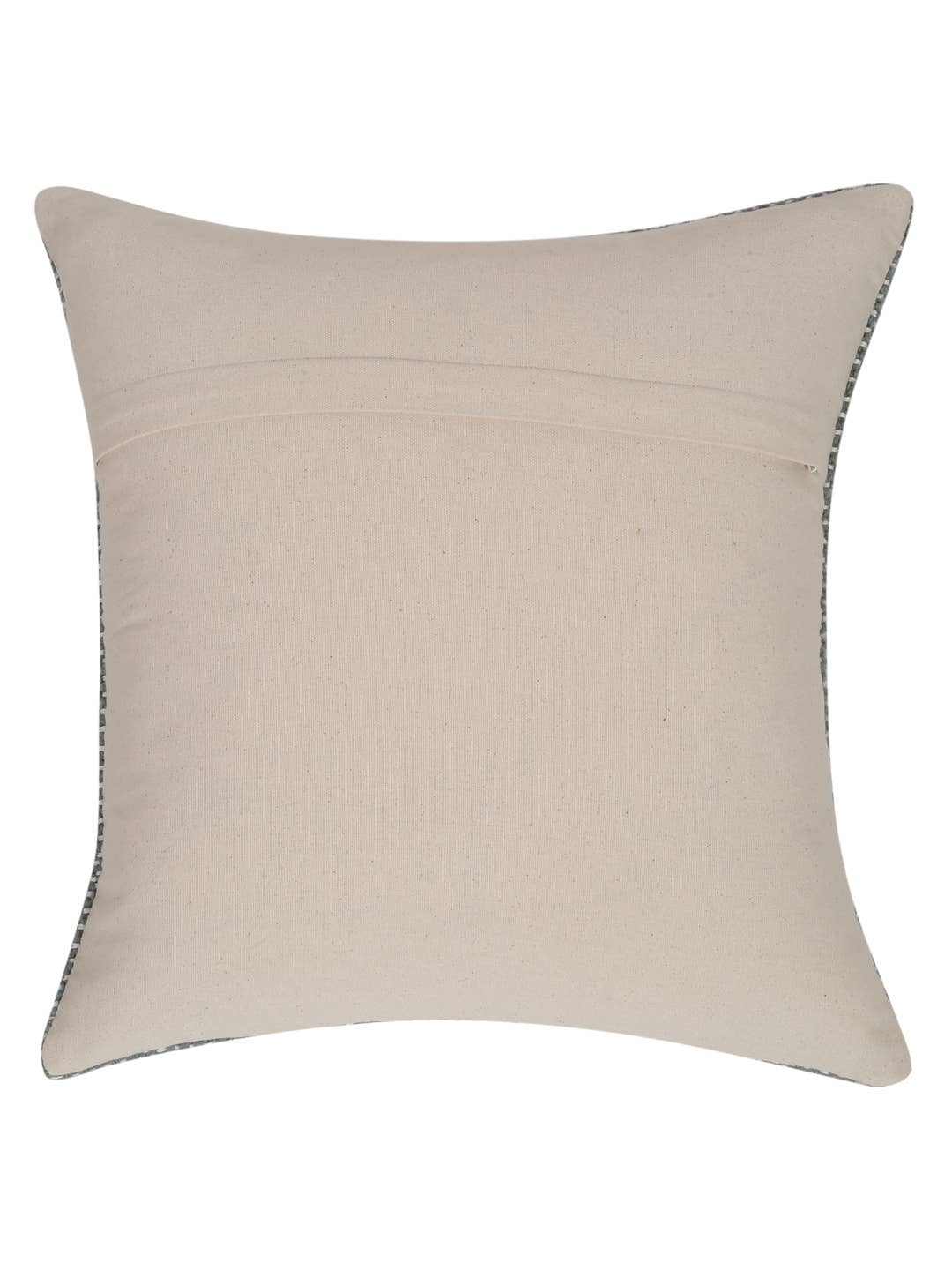 Charcoal Hand block printed pillow 20x20 with feather insert