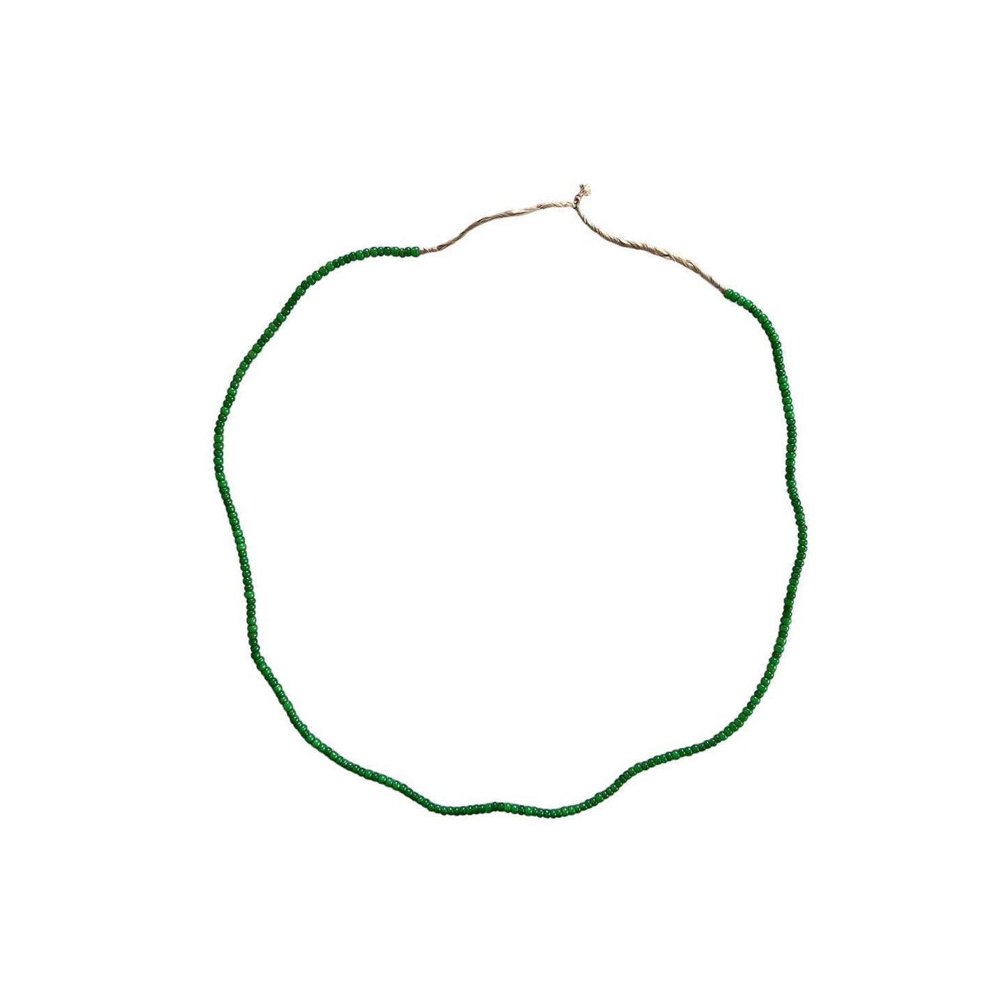 Heart Glass Bead Green: Small