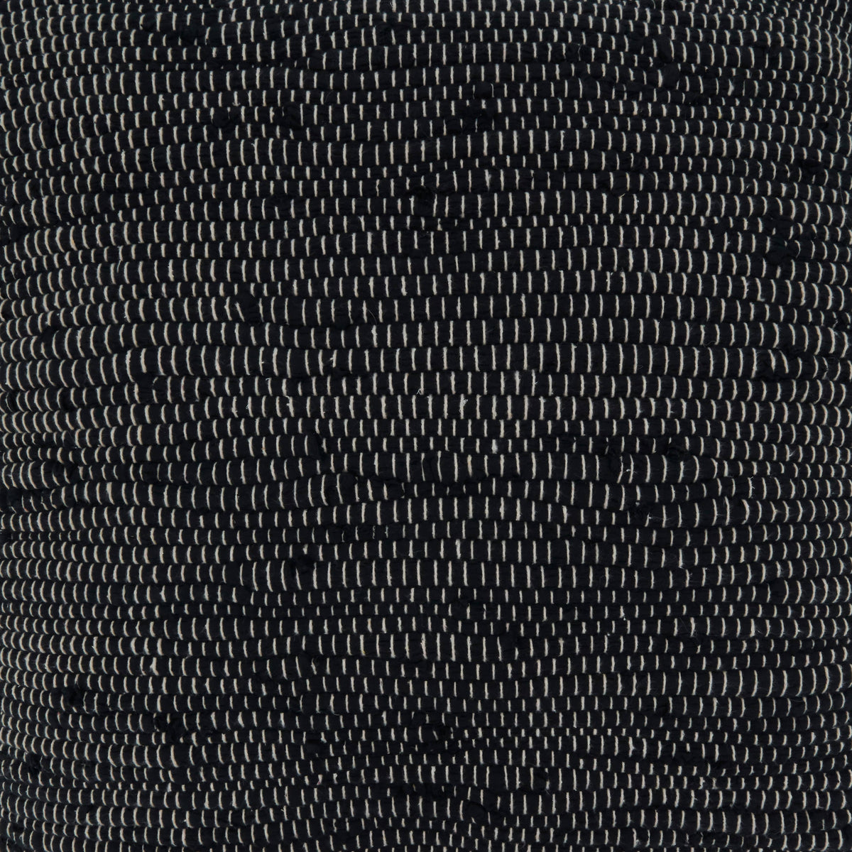 Blk Throw Pillow With Chindi Design