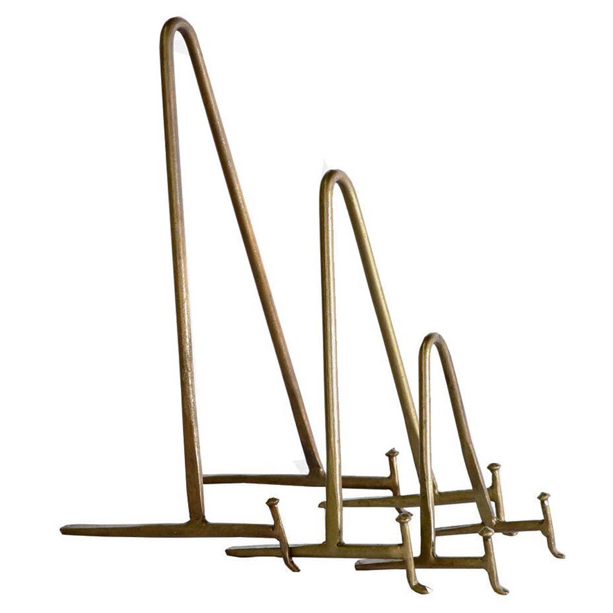 Antiqued Brass Display Stand: Large