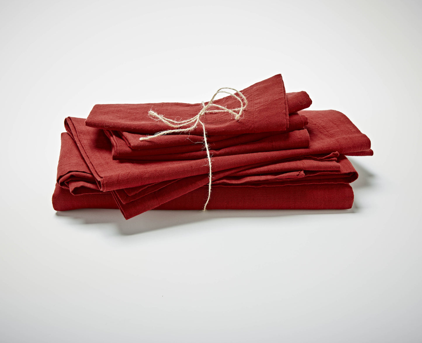 Threads Slub Napkin Set of 4 Brick Cotton Everyday: Red / Cotton
