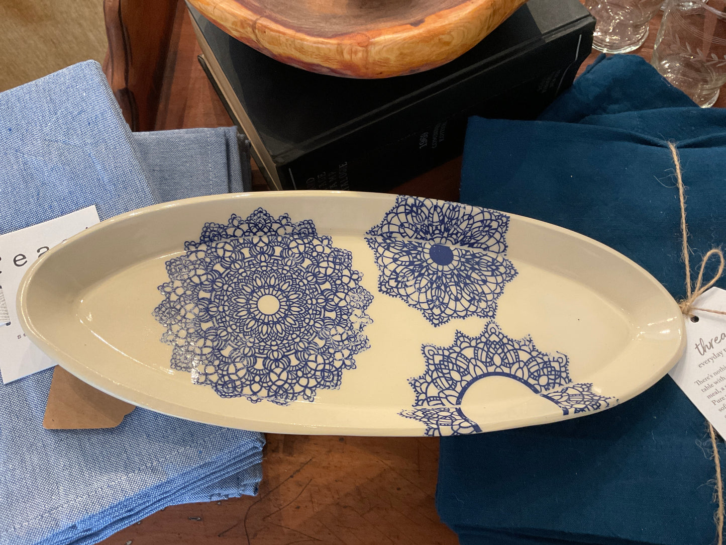 Local handmade pottery platter