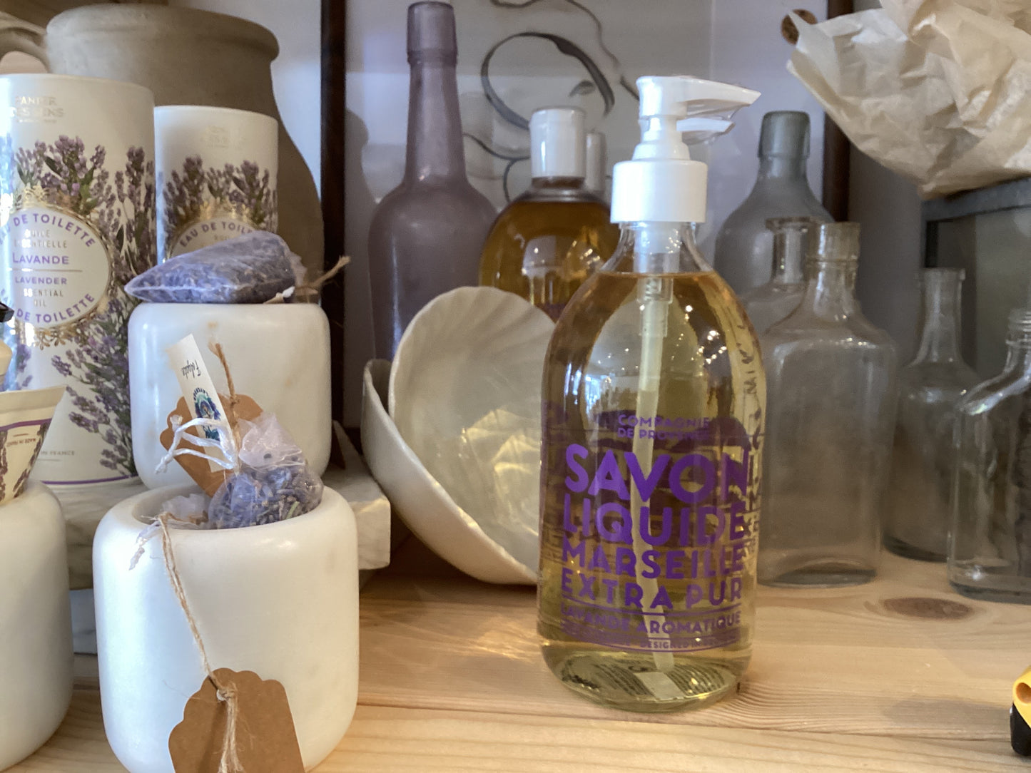 Marsielle Pure French Liquid Soap / Lavender + Cotton Flower