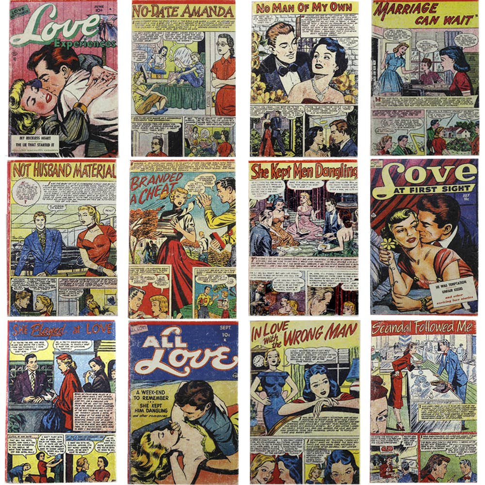 Vintage Love Comics Mini Journal - ASE166