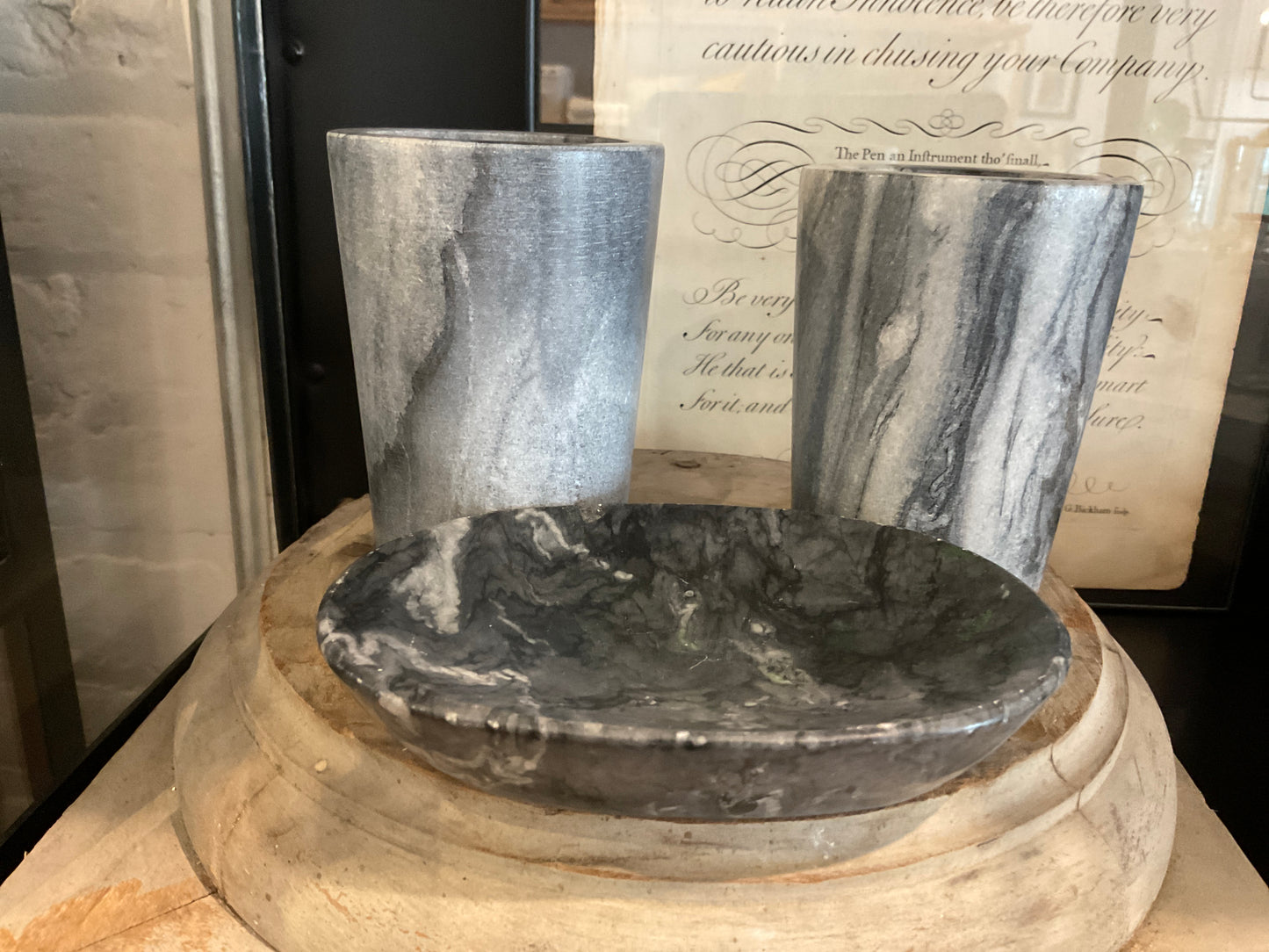 Vintage marble soap dish