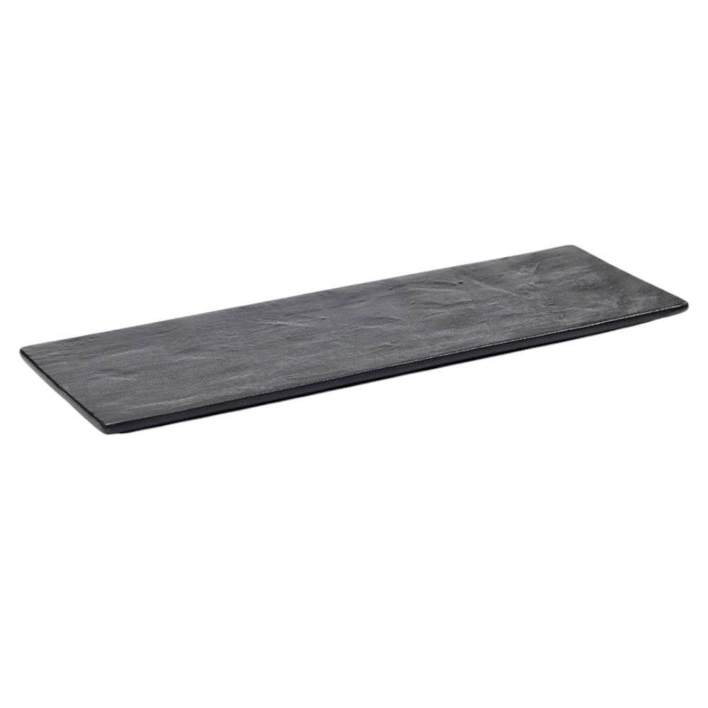 Textured black Rectangular Shape Serving Platter