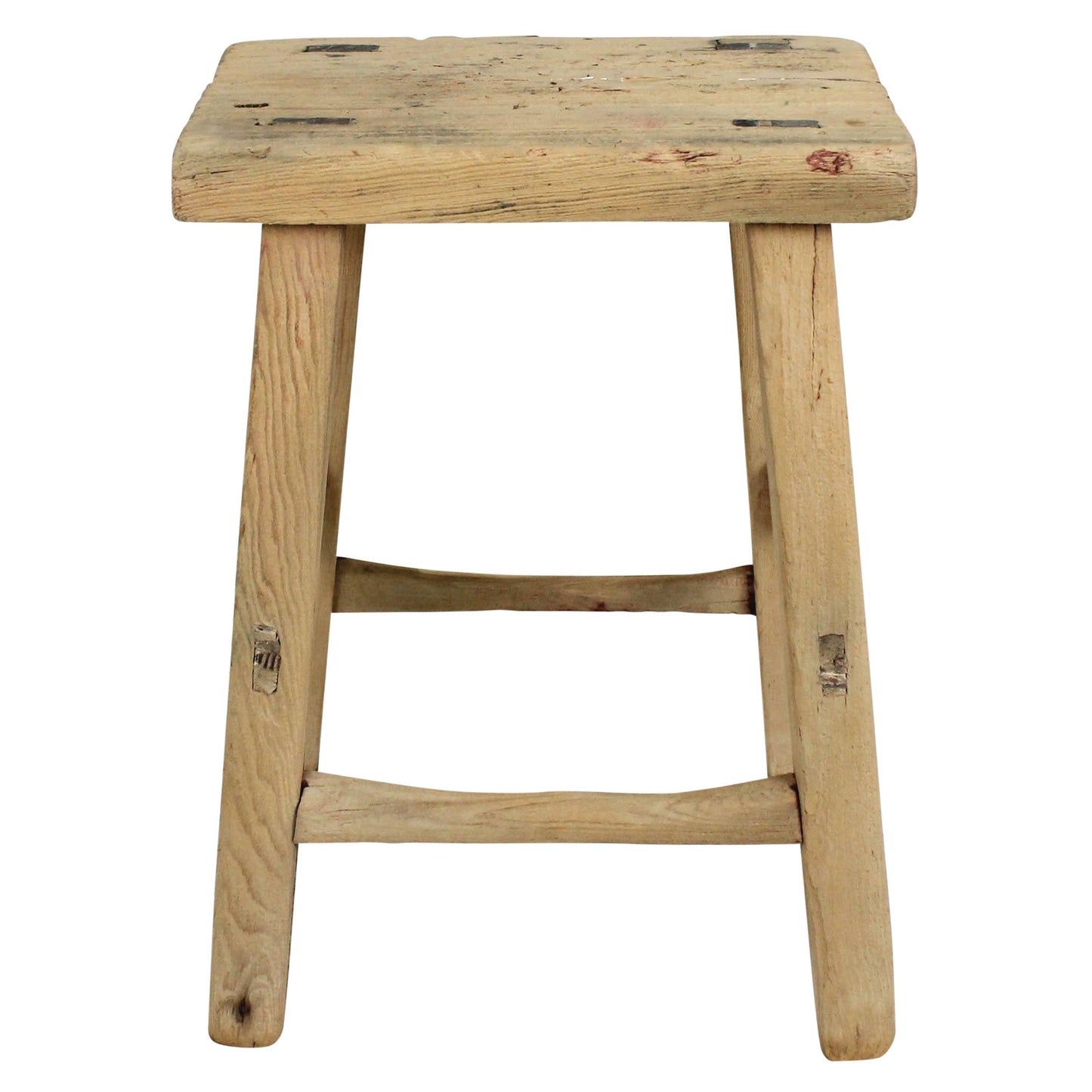 Elm wood Rectangle Stool