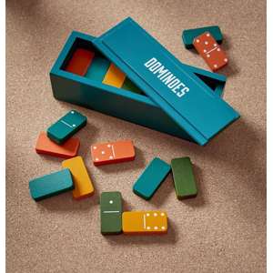 Pop of Color Wooden Dominoes Multi
