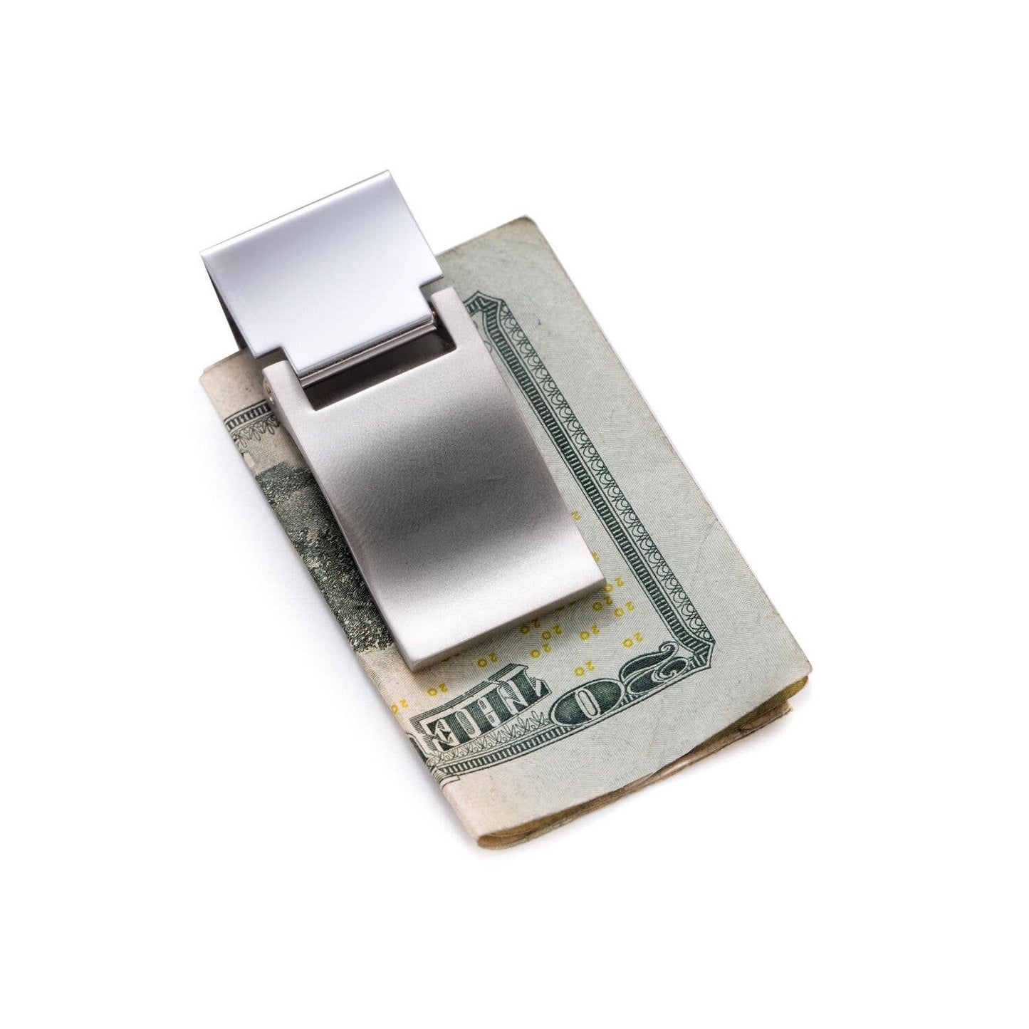 Silver Plated Hinged Money Clip