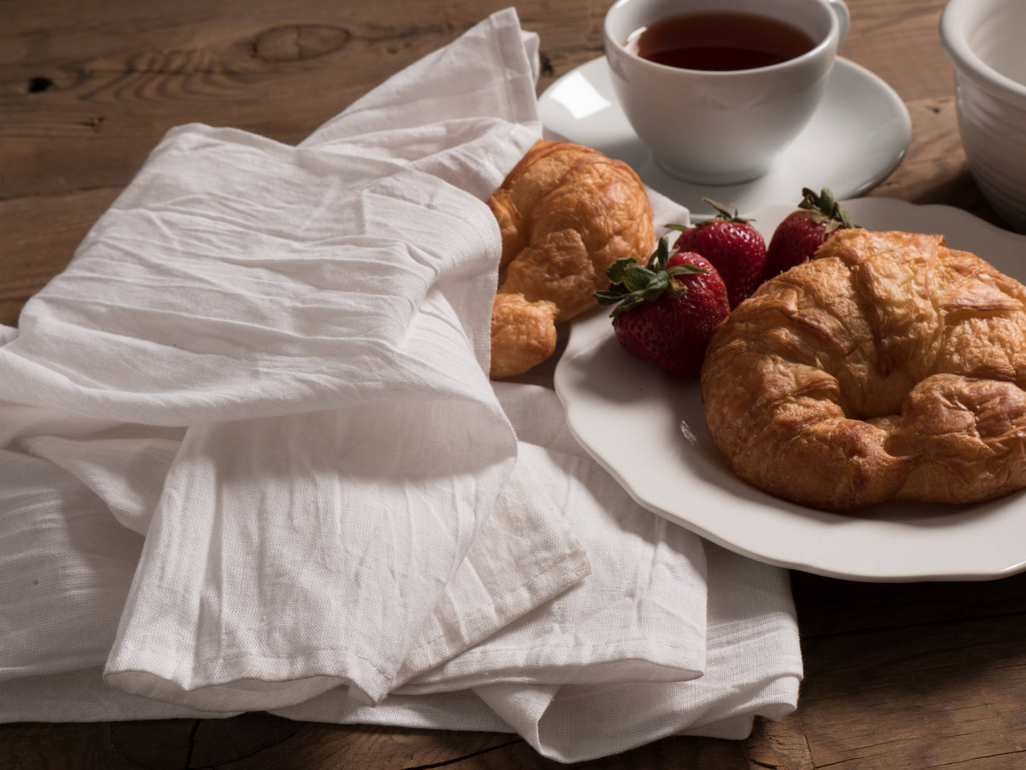 KAF Home White Jumbo Flour Sacks - Set of 4, 32" x 38"