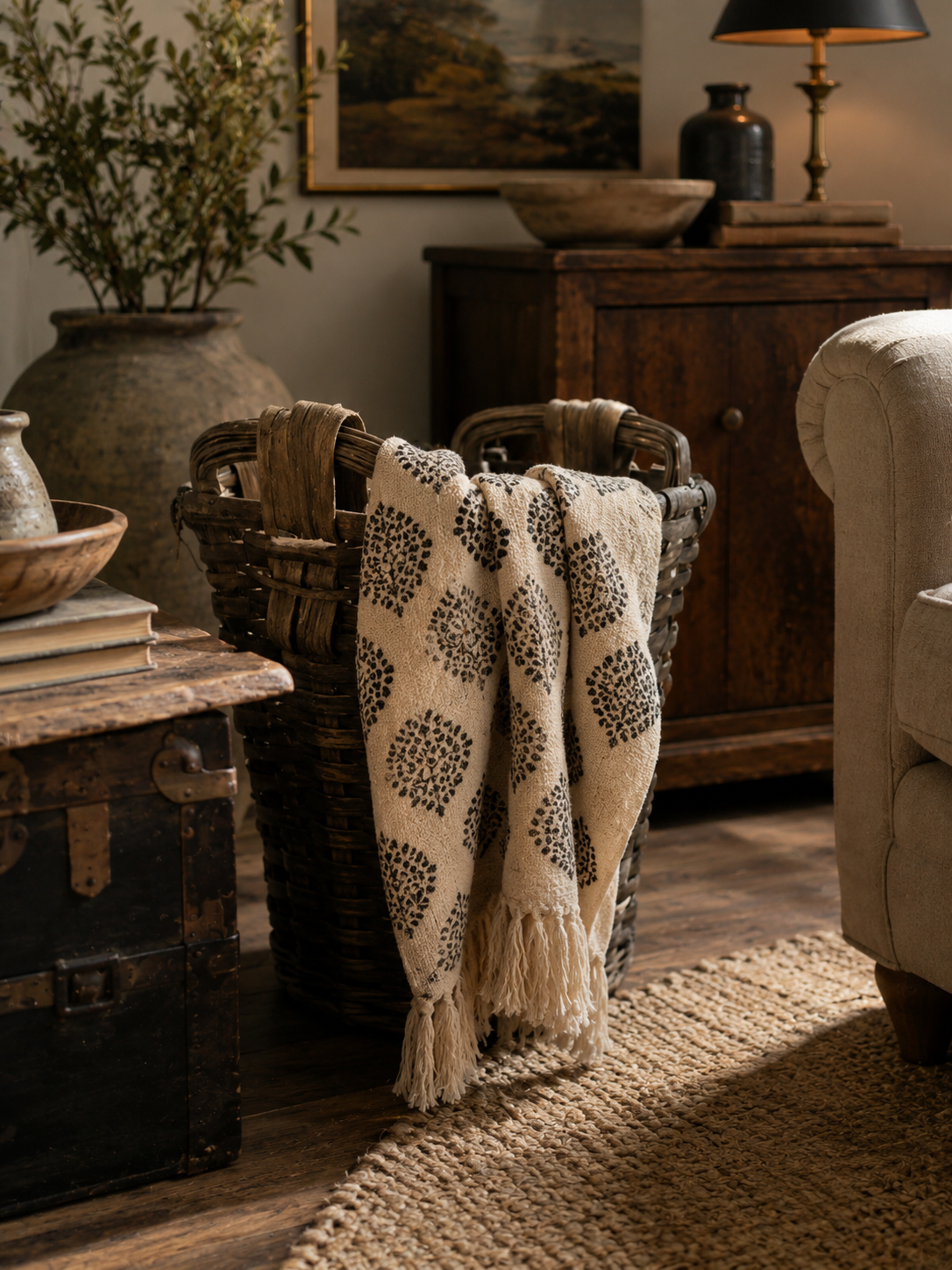 Hand Woven Cotton Throw