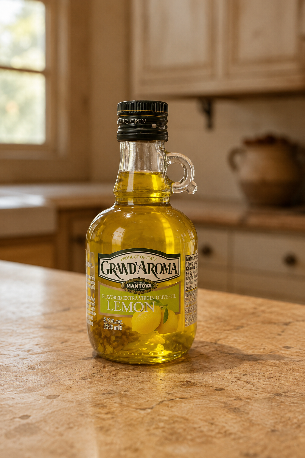 Mantova Grand'Aroma Lemon Extra Virgin Olive Oil, 8.5 oz.