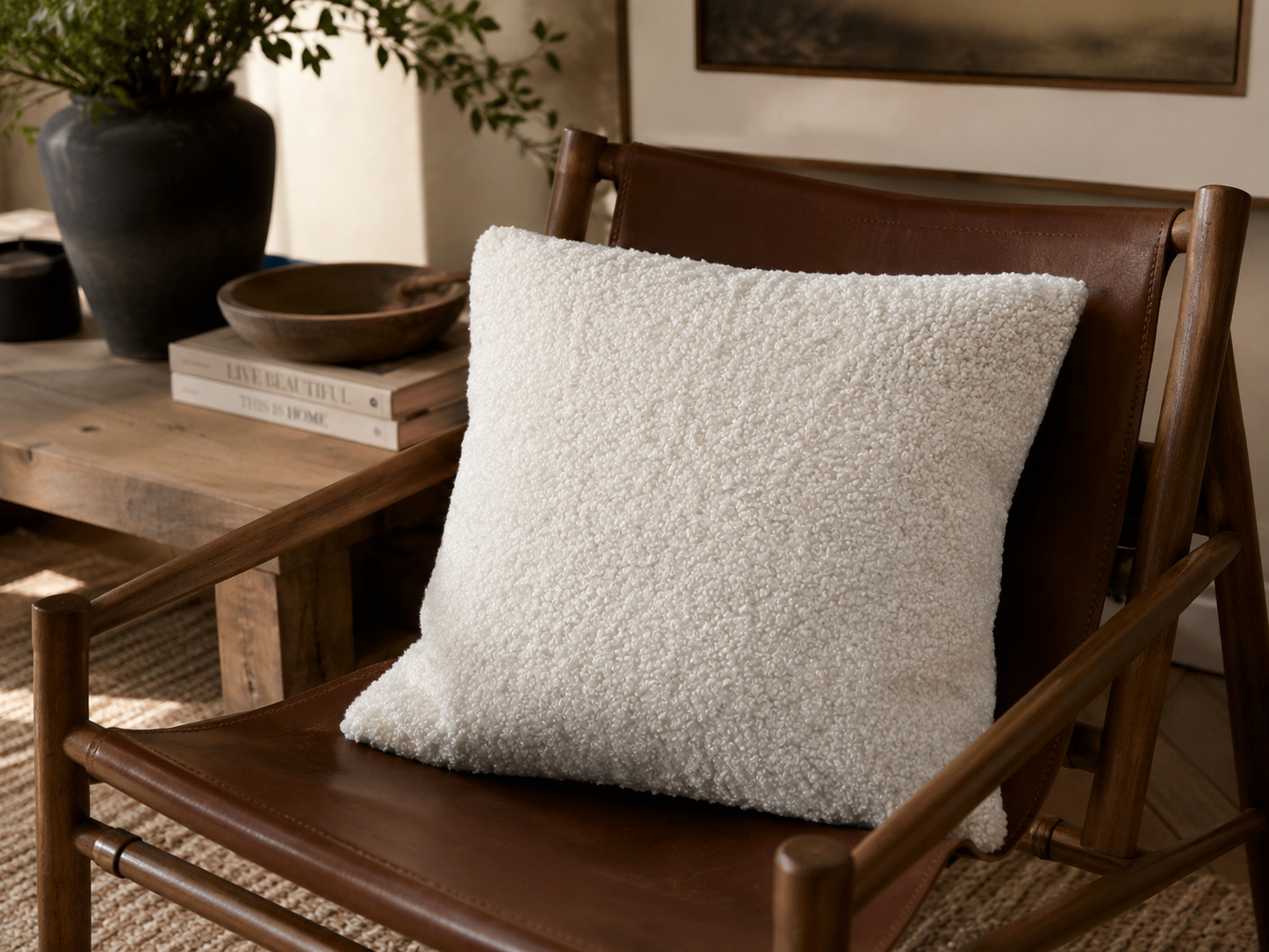 Bouclé Throw Pillow