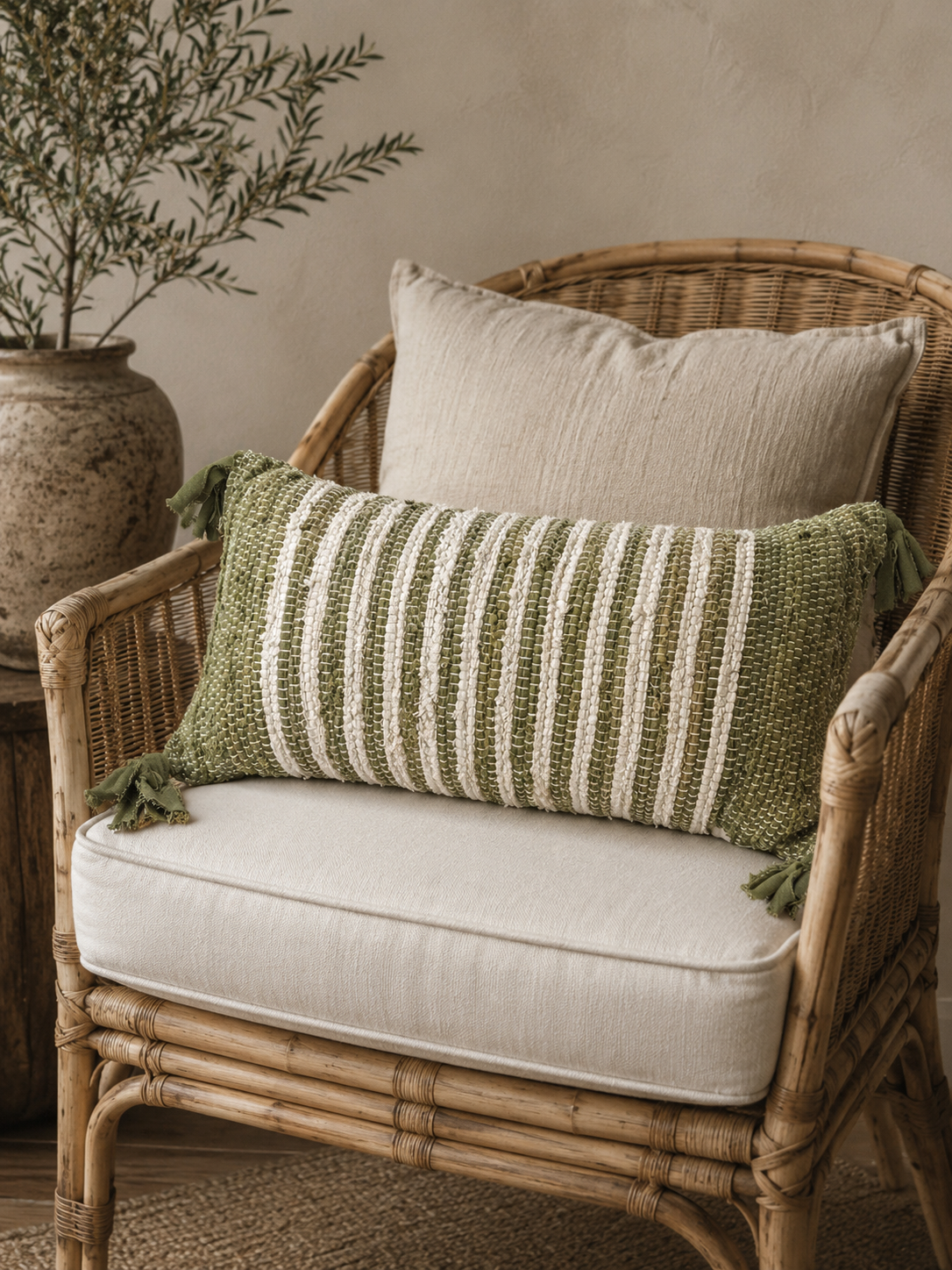 Rag Lumbar Pillow