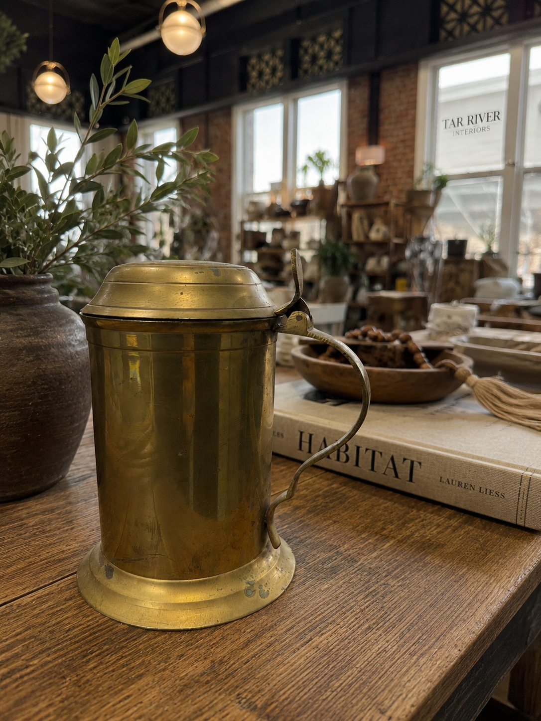 Vintage Brass Tankard
