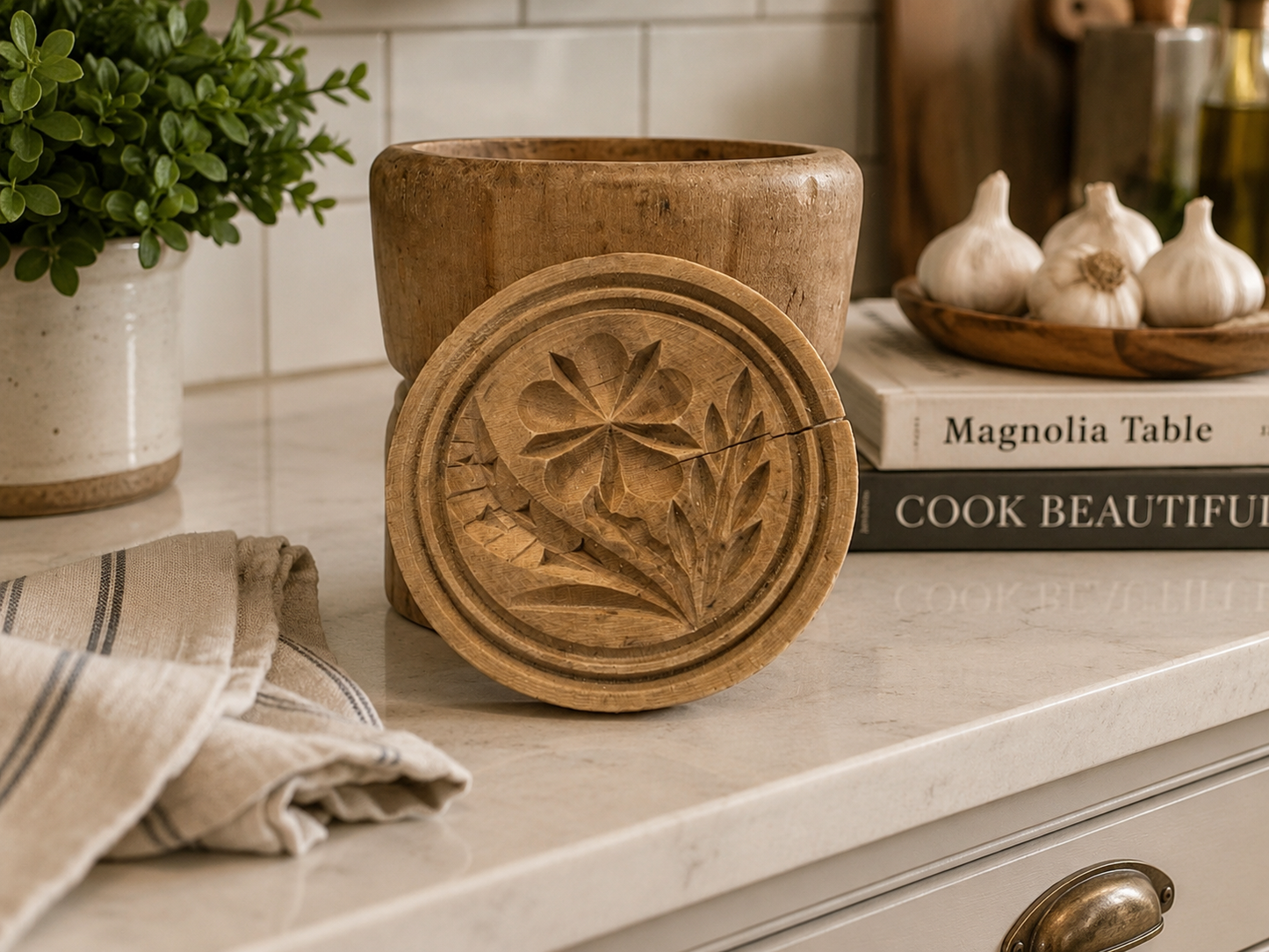 Antique Handcarved Butter Mold