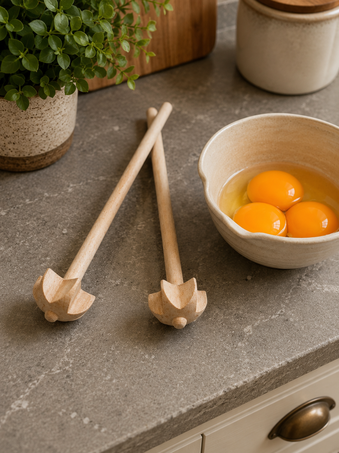 Wooden Whisks