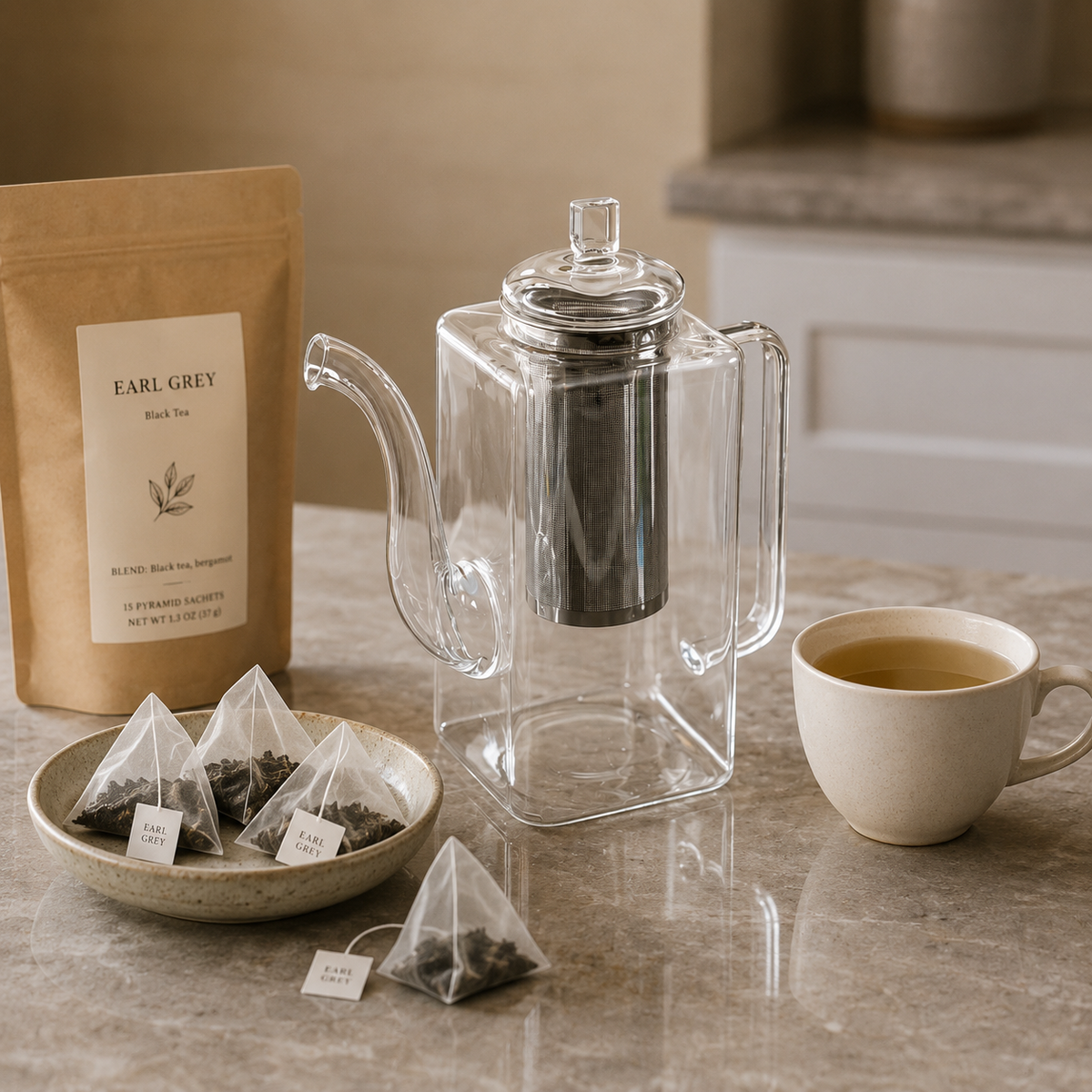 32 oz Glass Tea Pot Infuser