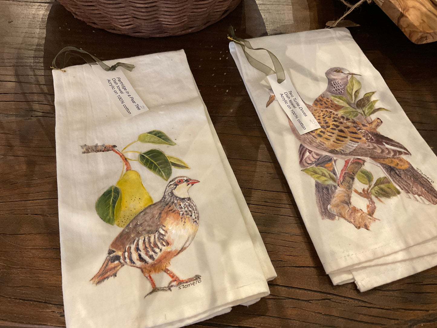 Hand Painted Dish Towels