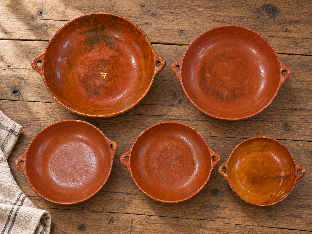 Mexican Glazed Terracotta Bowls