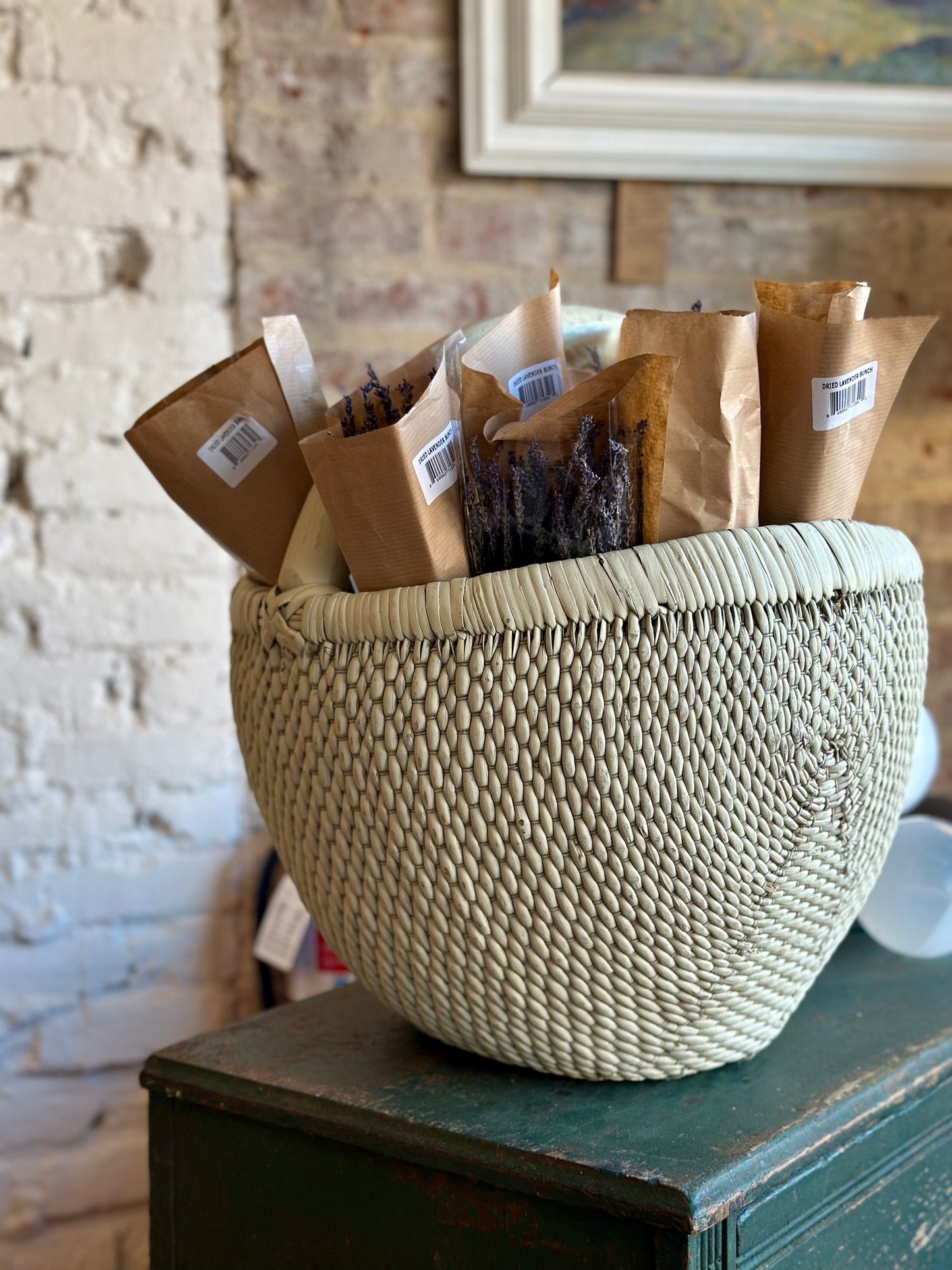 Primitive Handwoven Gathering Basket