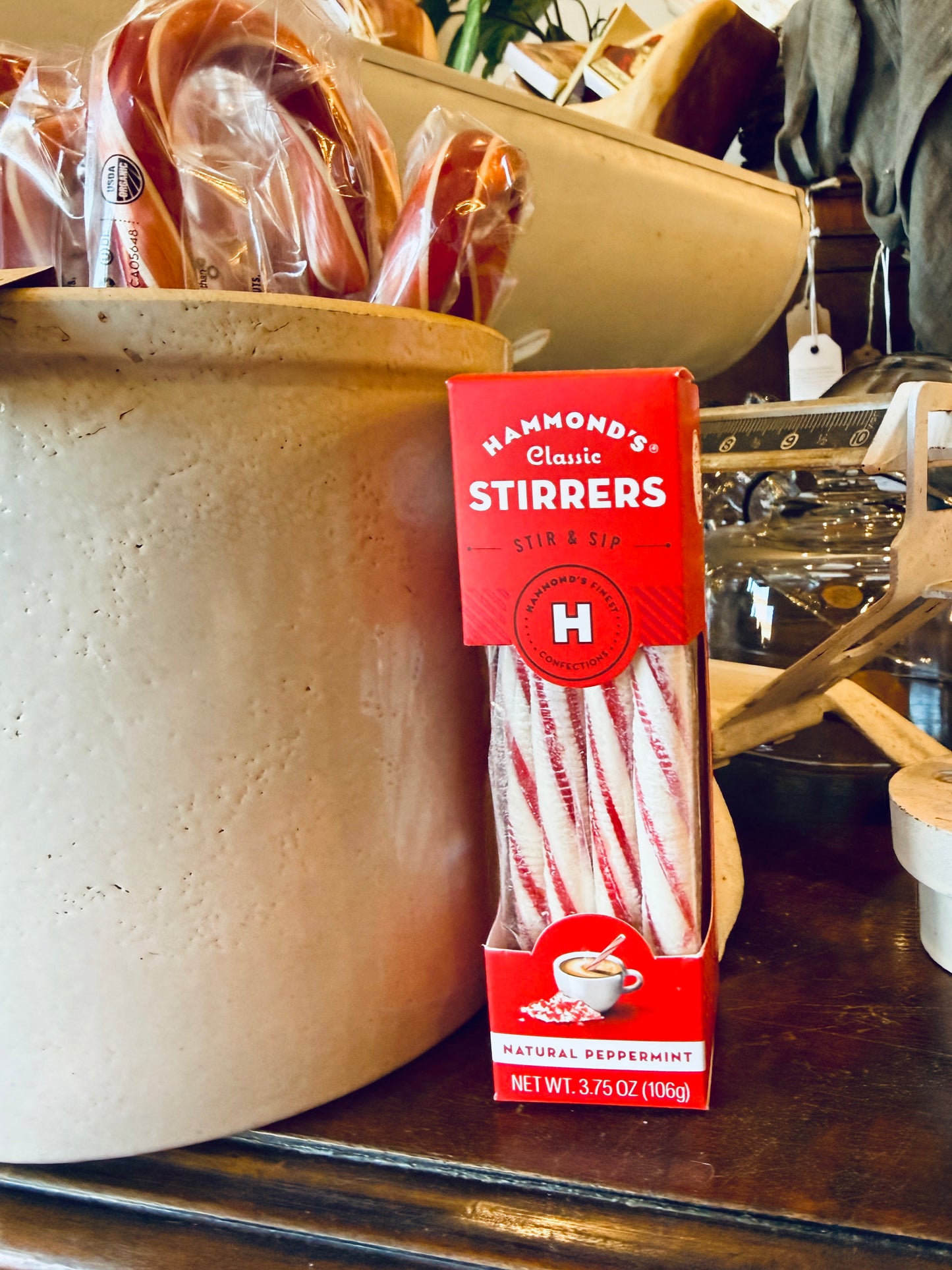 All-Natural Peppermint Cocoa Stirrers