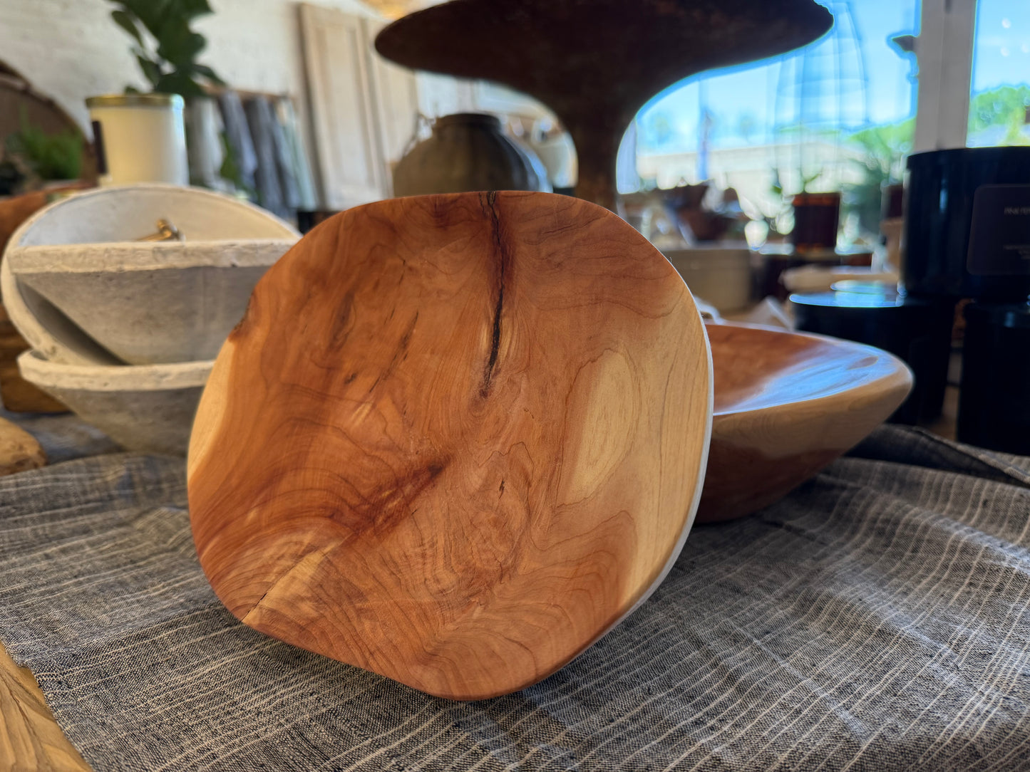 K's Cedar Creation Large Cedar Carved Bowl