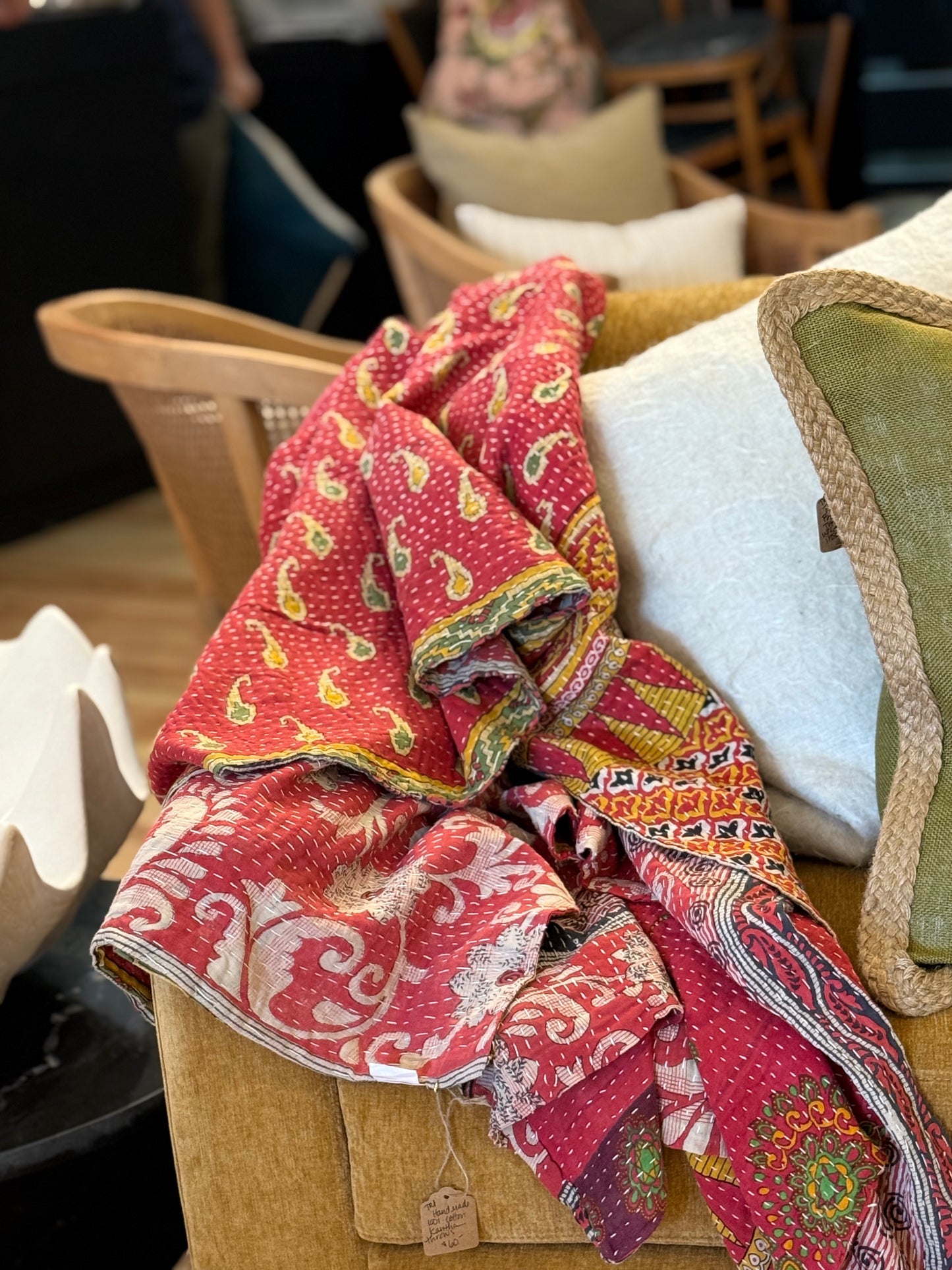 Handmade Kantha Throw