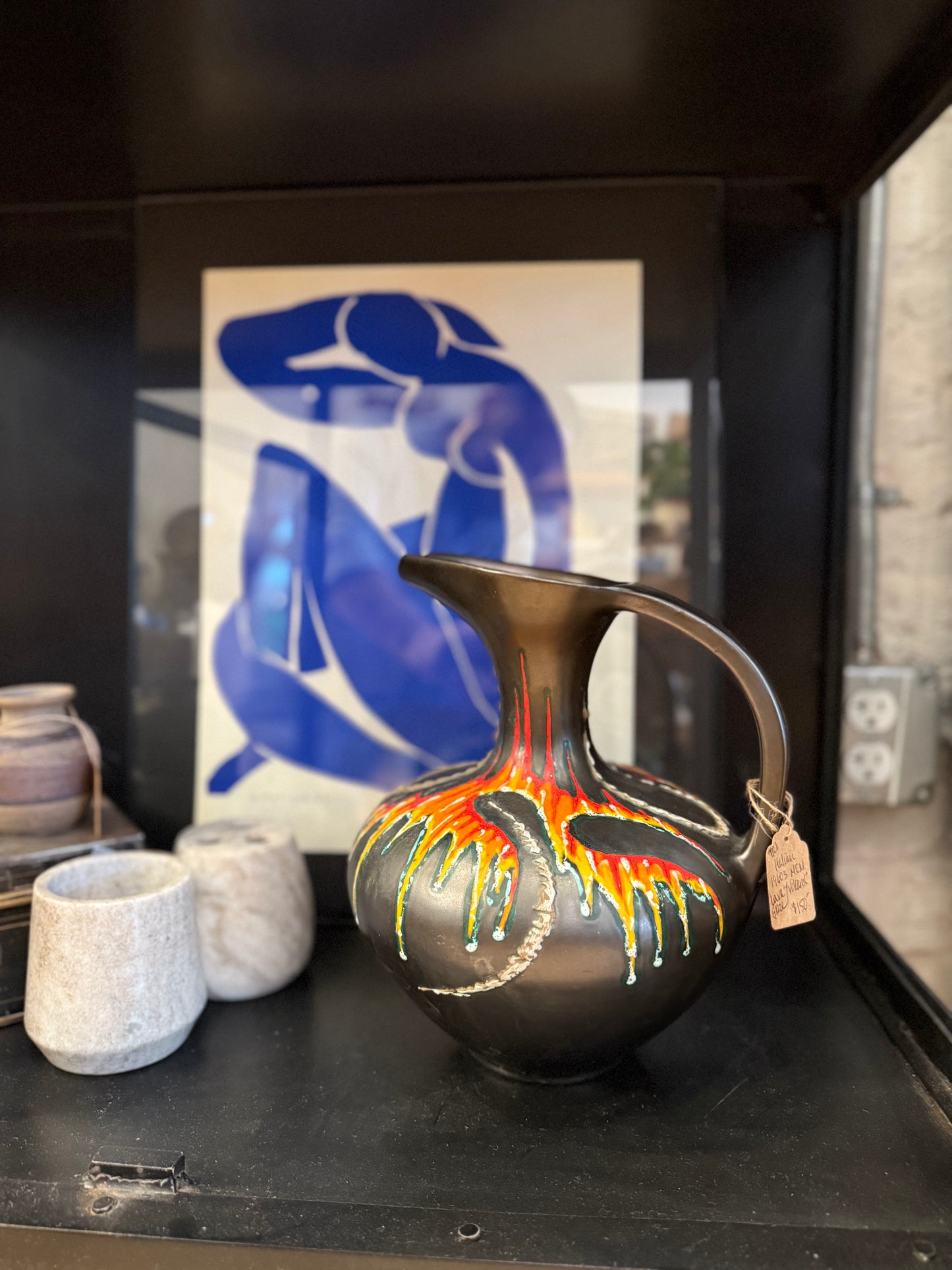 1960's Italian MCM Volcanic Vase