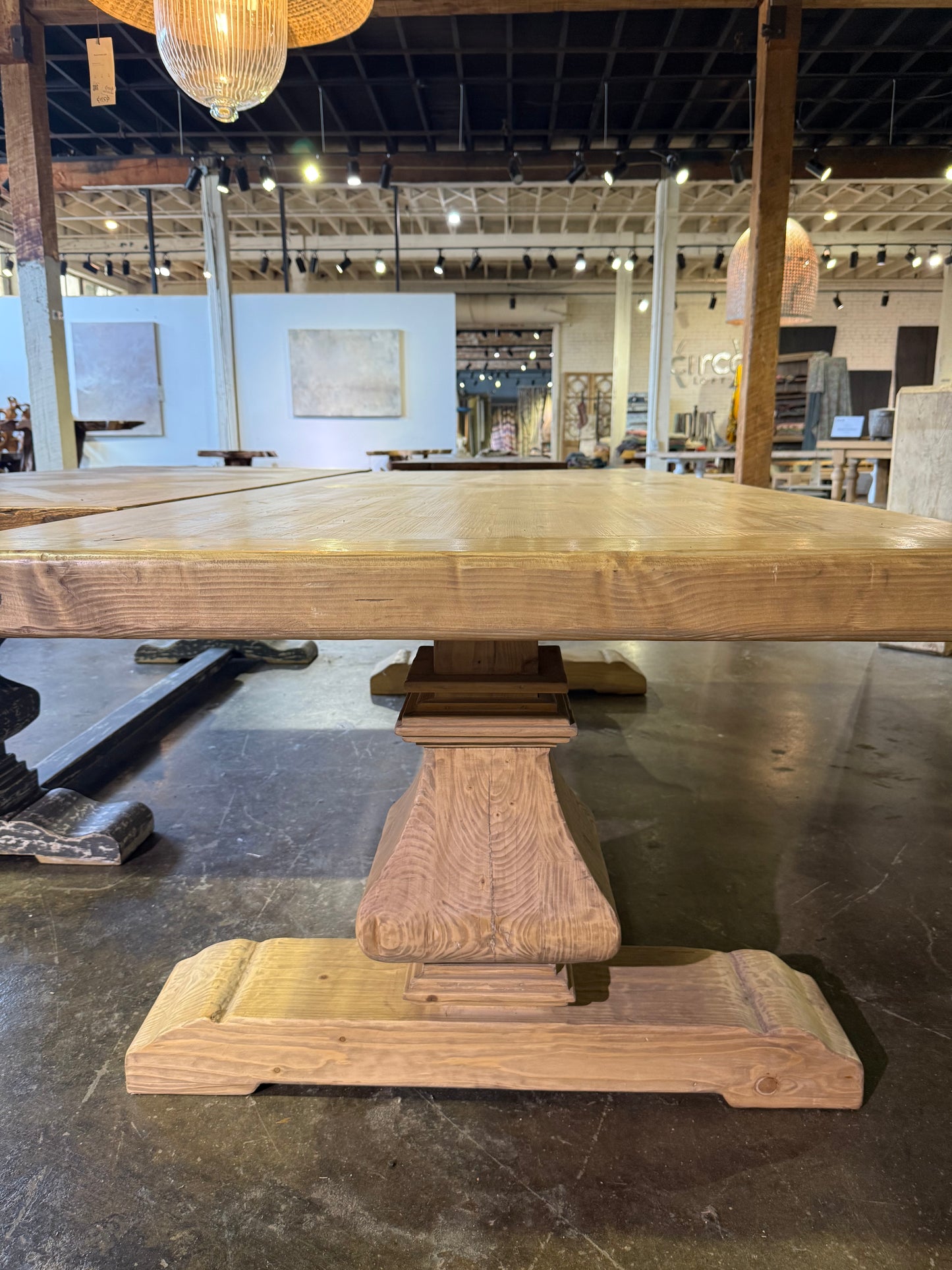 Reclaimed Natural Elm Dining Table