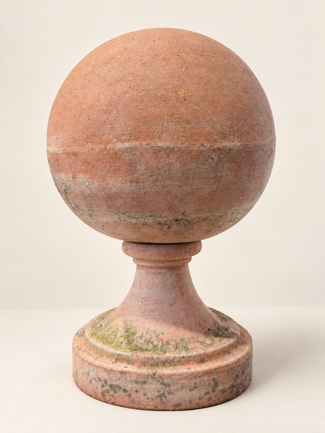 Weathered Terracotta Ball Finial / Med