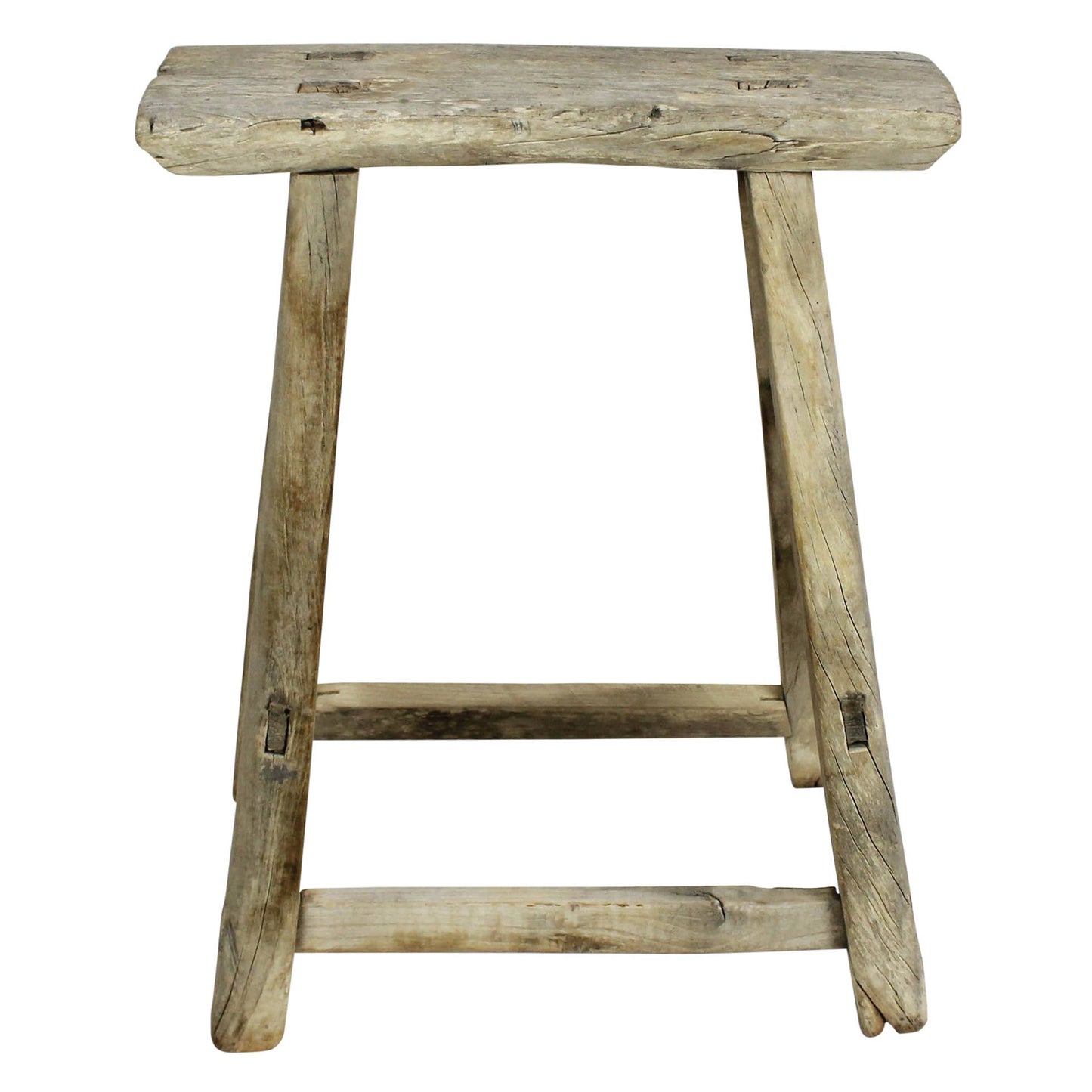 Elm wood Rectangle Stool