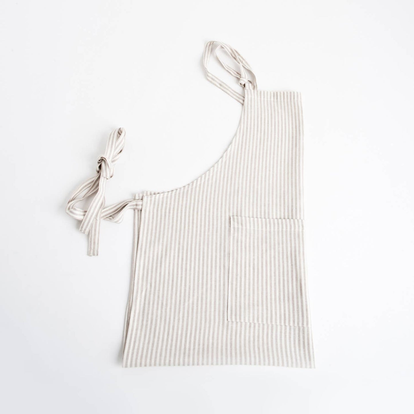 Striped Design Apron: Natural / Full