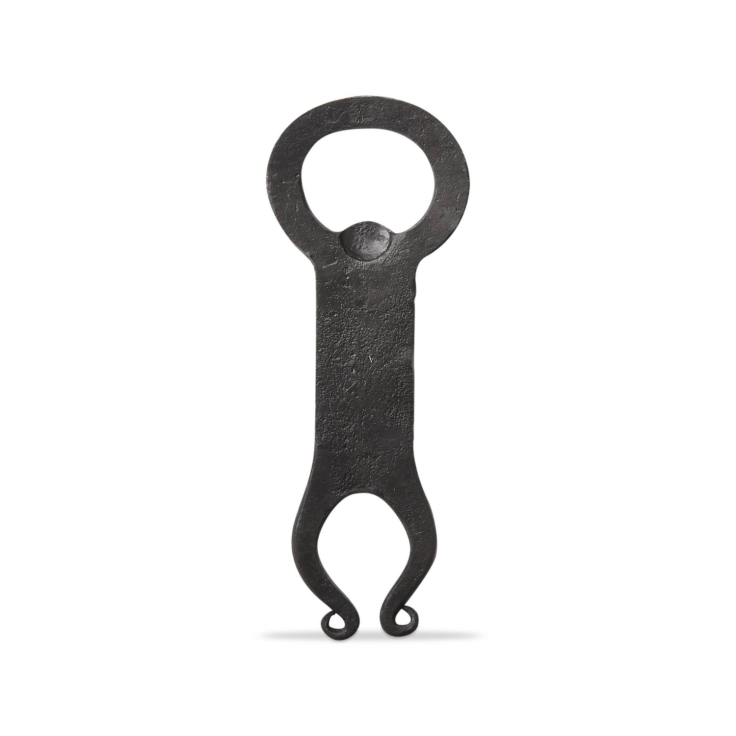 Hanging Around Forged Bottle Opener - Black: Black / Iron / No Pattern