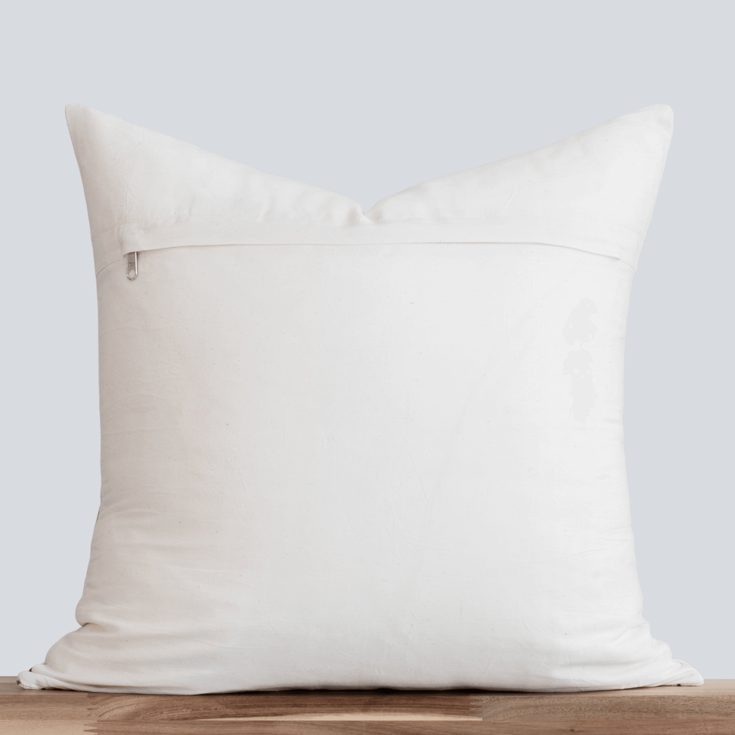 Luna Floral Block Printed Pillow Cover | Blue/Teal Green: 20'' x 20''