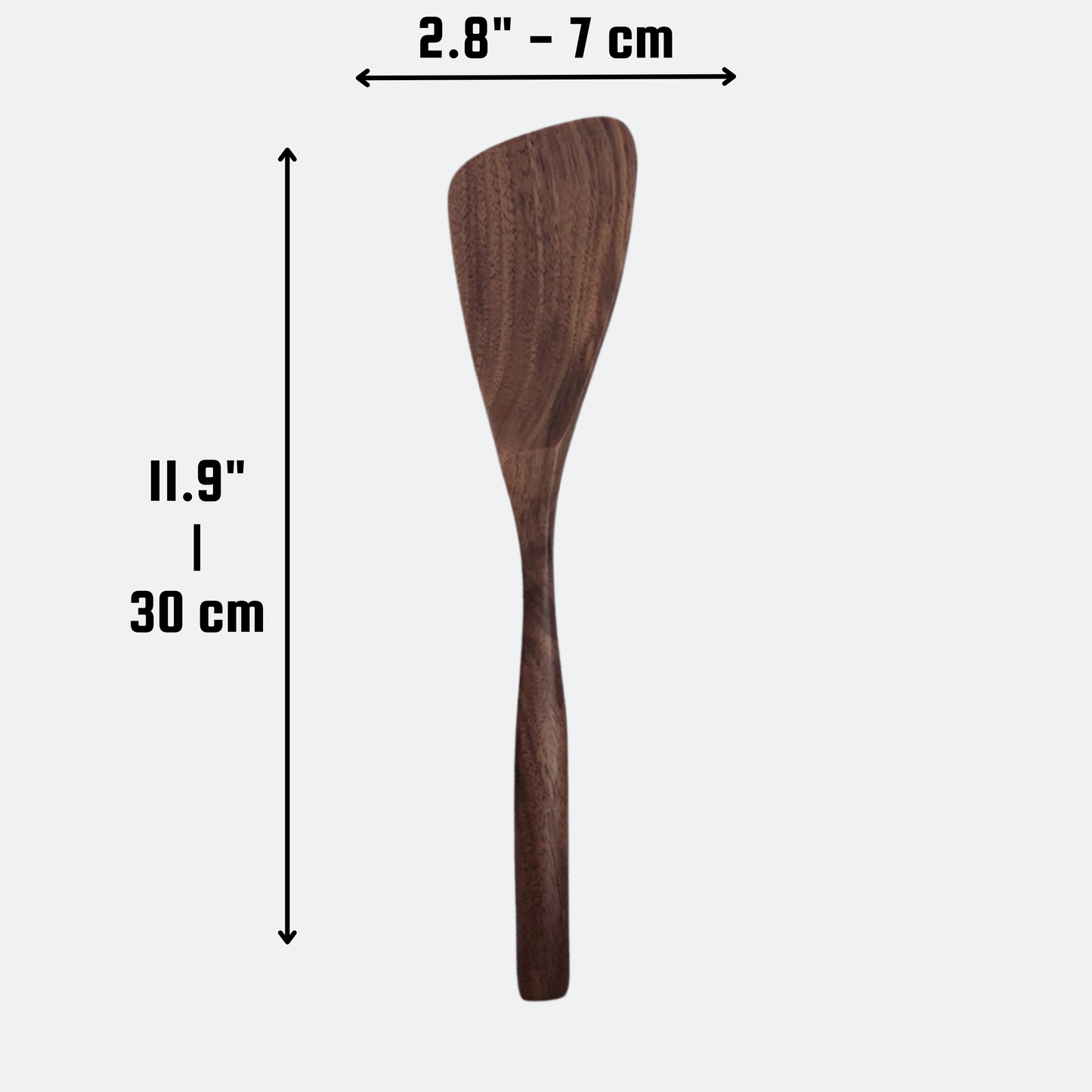Walnut Wood Spatula - 12"- Kitchen Serving Utensils