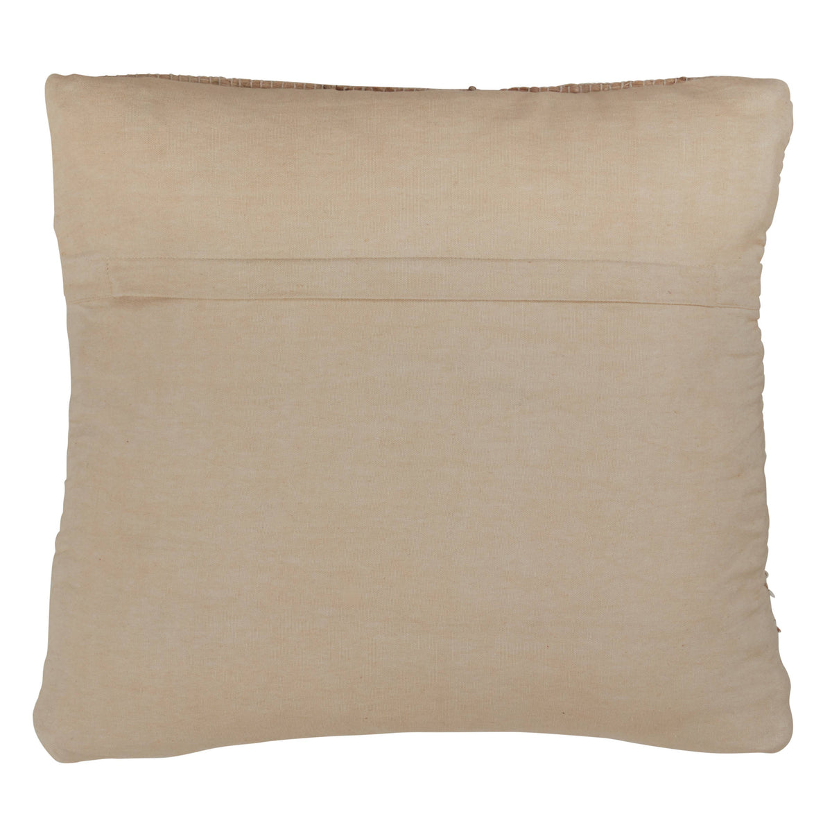 Jute Chindi Pillow-Down Filled: Natural / Down Insert / 18"