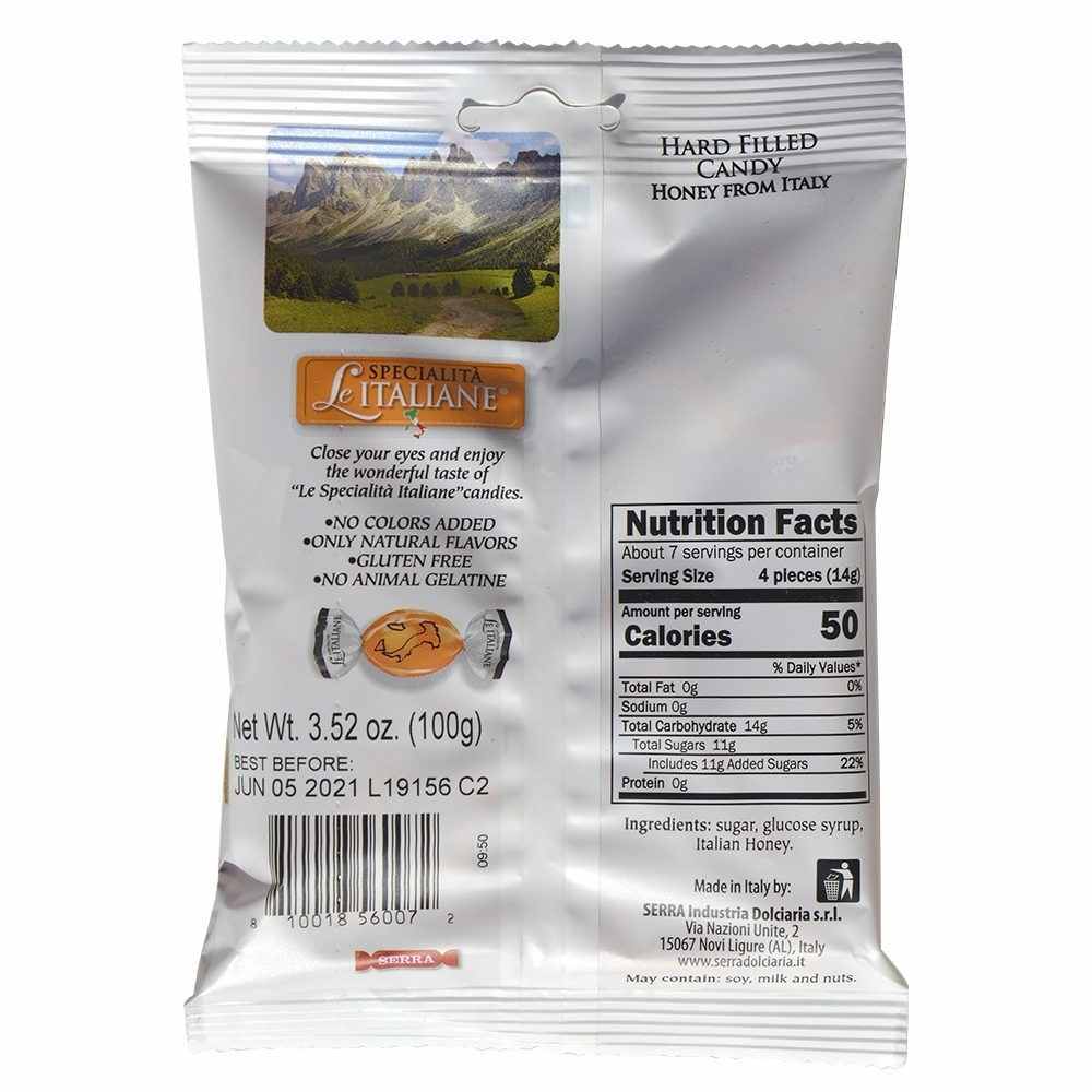 Le Specialità Italiane Candy with Honey, 3.52 oz.
