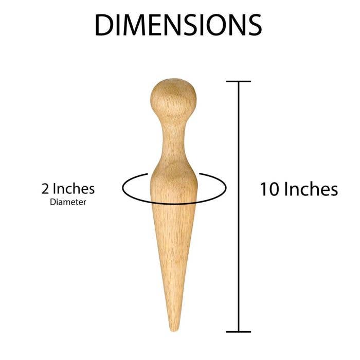 HIC Kitchen Pestle For Chinois, 8in