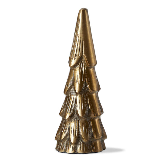 Cast Aluminum Tree Decor in antiqued Gold finish