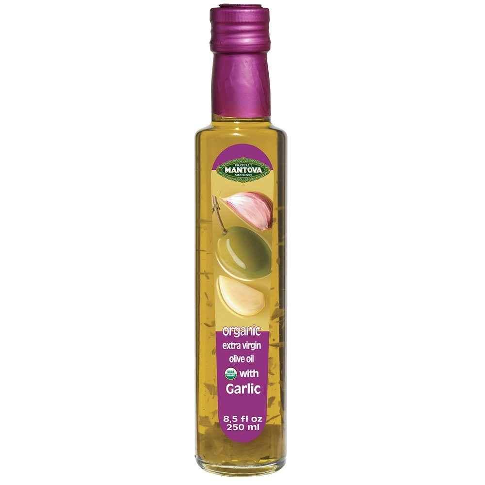 Mantova Organic Garlic Extra Virgin Olive Oil, 8.5 fl. oz.