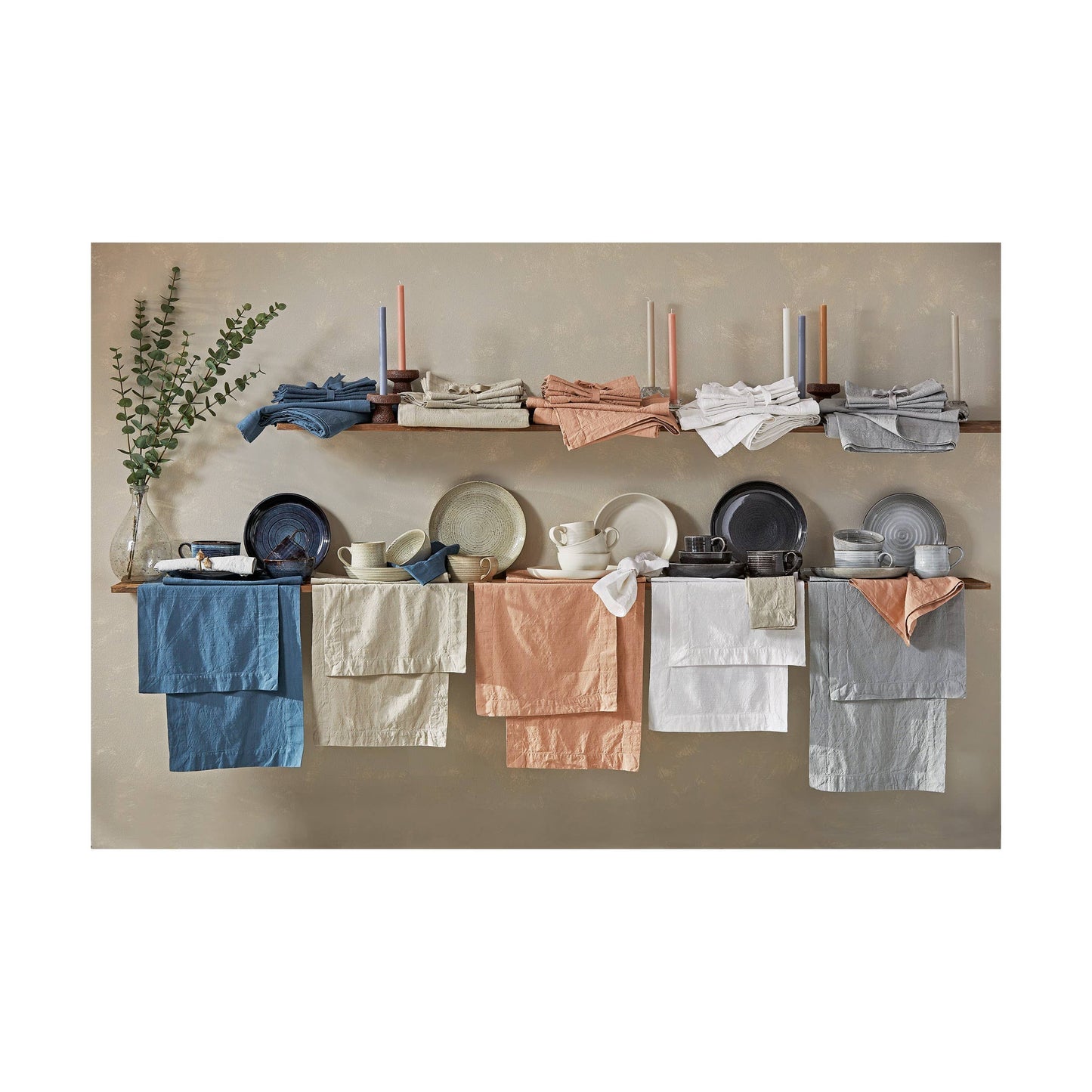 Threads Slub Napkin Set of 4 Blue Cotton Everyday