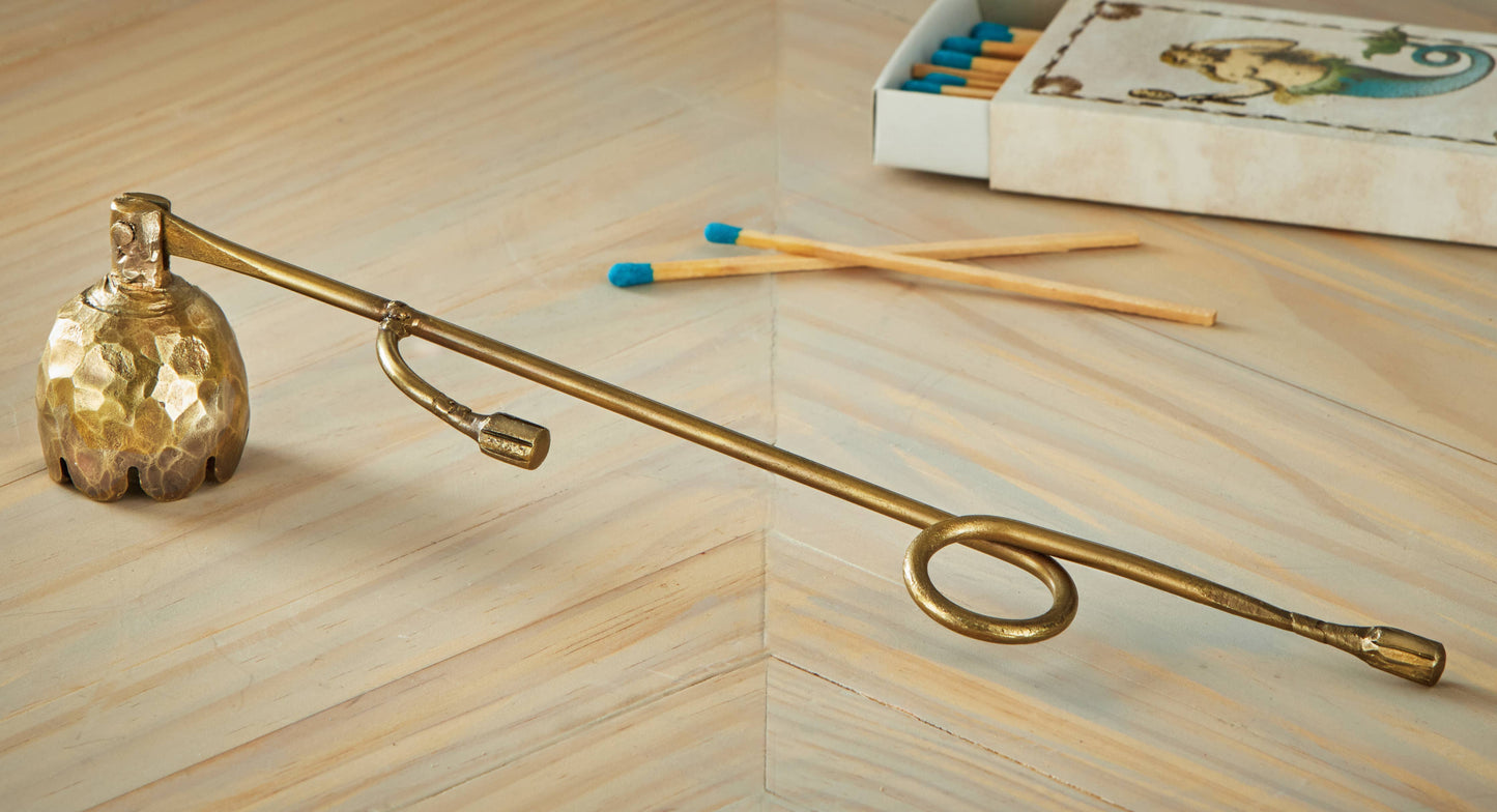 Tulip Candle Snuffer Candle Accessory Antique Brass Aluminum