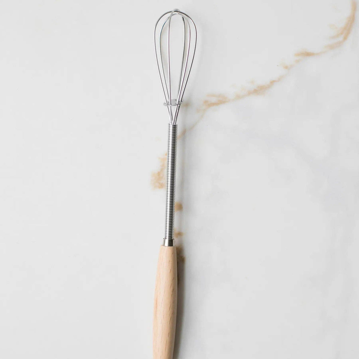 Vintage Mini Whisk with Wood Handle