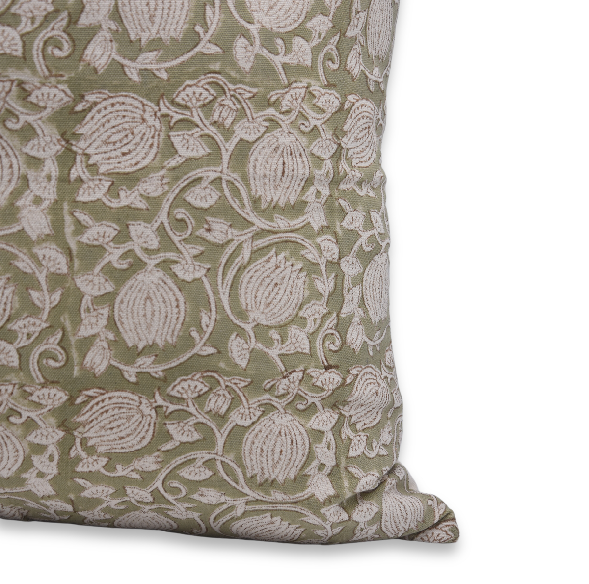 Royal Block Printed Duck Canvas Pillow - 6 kamal 20x20 Inch